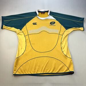 Vintage Australian Sevens Rugby Shirt Adult XXL Yellow Canterbury Wallabies